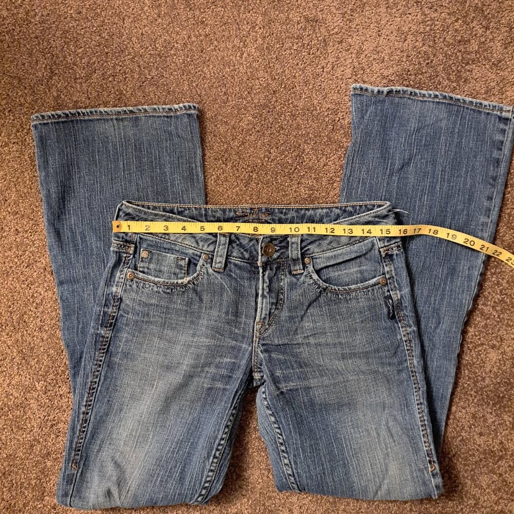 Silver Jeans Lola Western Glove Works Denim Jeans - Picture 7 of 12